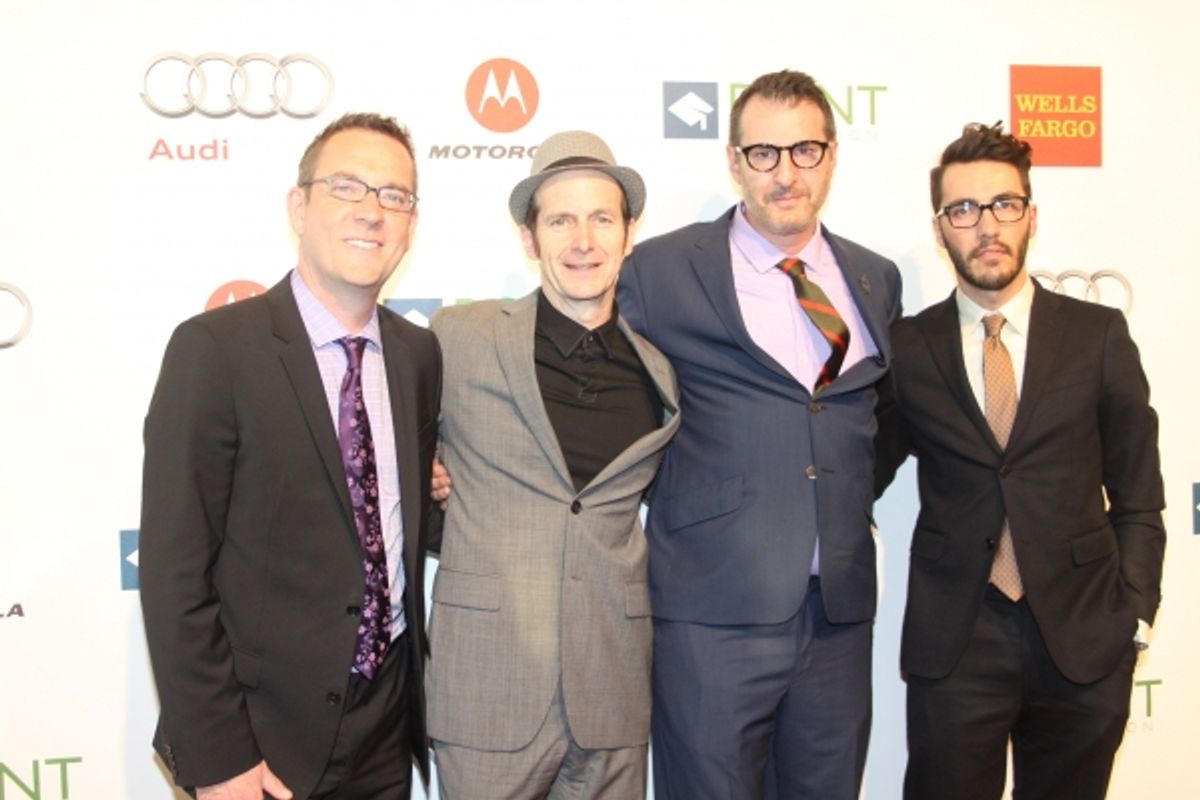 Ted Allen, Denis O'Hare, Jon Robin Baitz and David Tripp at 