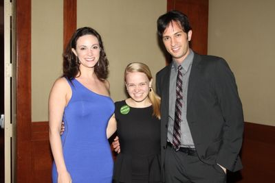 Kyle Barisich, Point Scholar Maggie Keenan-Bolger and Trista Moldovan Photo