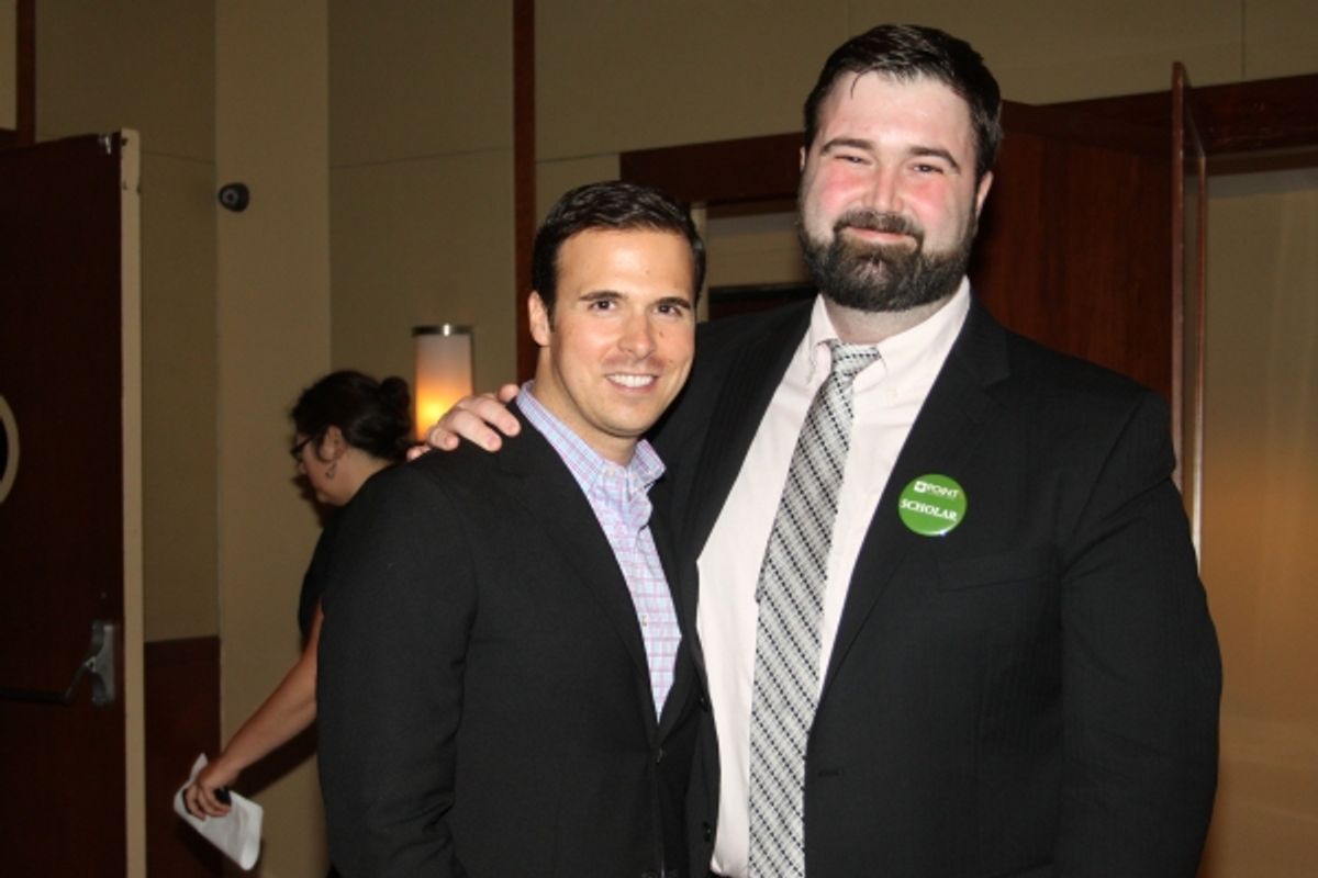 Terrence Meck and Point Scholar Derek Blechinger at 