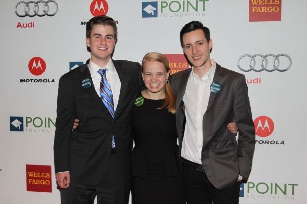 Point Scholars Dayan Erikson, Maggie Keenan-Bolger and Rhys Ernst Photo