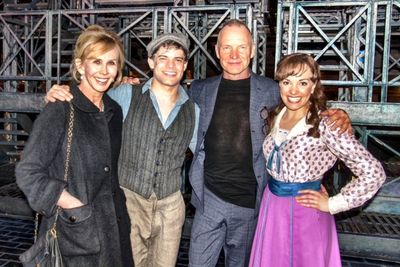 Trudie Styler, Jeremy Jordan, Sting and Kara Lindsay Photo