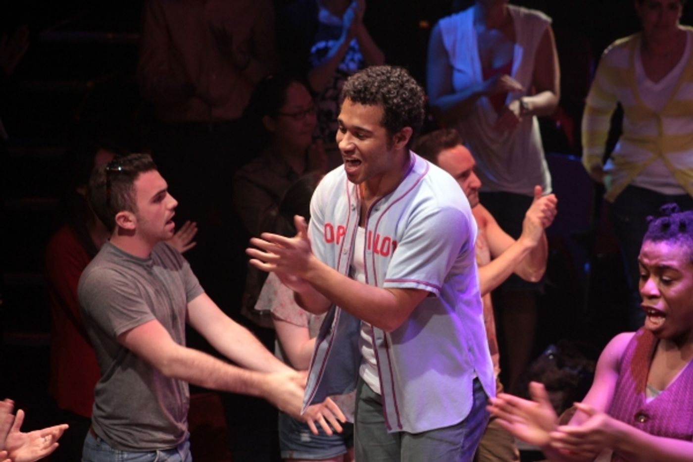 Photo Coverage: Corbin Bleu's First Curtain Call in GODSPELL; Plus Cast Party Photos!  Image