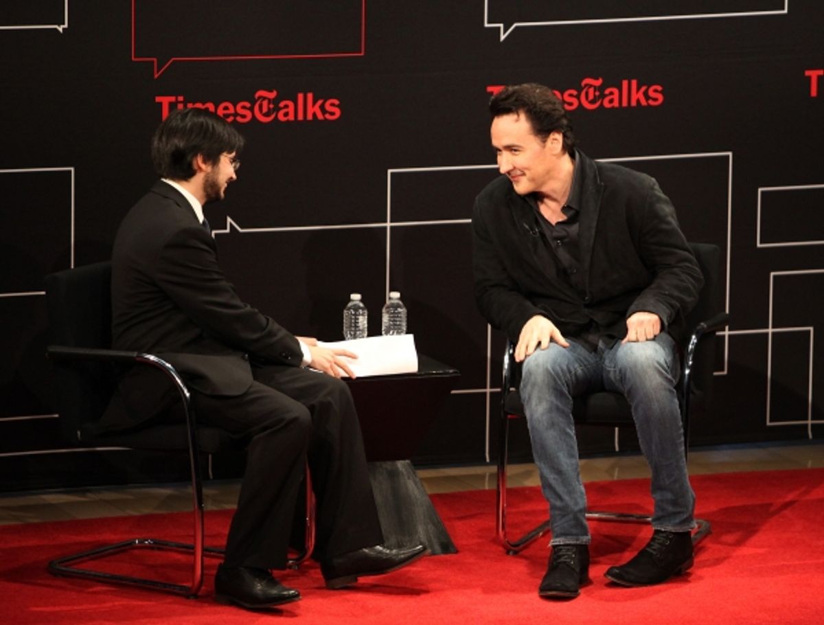 Dave Itzkoff  & John Cusack at 
