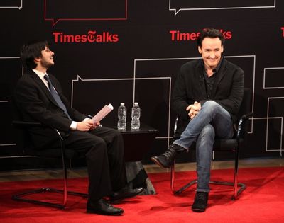 Dave Itzkoff  & John Cusack Photo