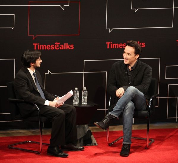 Dave Itzkoff  & John Cusack Photo