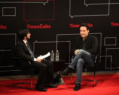 Dave Itzkoff  & John Cusack Photo