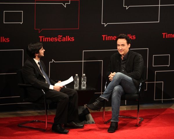 Dave Itzkoff  & John Cusack Photo