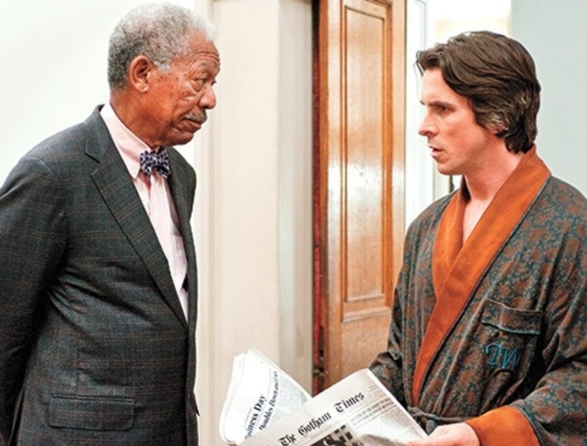 Morgan Freeman & Christian Bale
