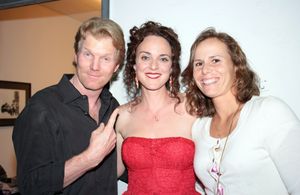 Jim Courier, Melissa Errico, and guest Photo