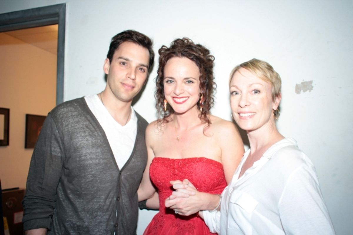 Ryan Silverman, Melissa Errico, and guest at 