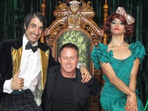 Gazillionaire and Penny with choreographer Jason Gilkison Photo