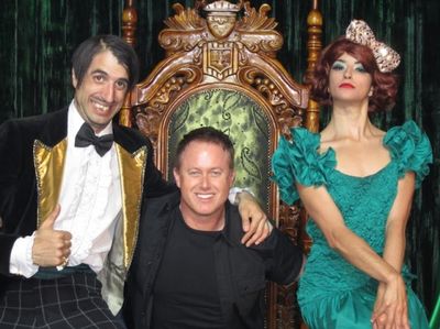 Gazillionaire and Penny with choreographer Jason Gilkison Photo