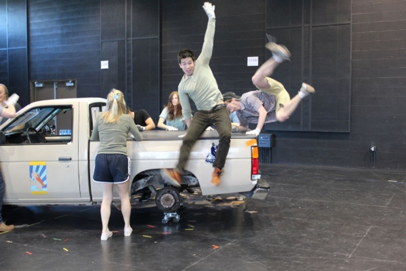 Photo Flash: Hunter Foster, Allison Case, et al. In Rehearsal for La Jolla's HANDS ON A HARDBODY!  Image