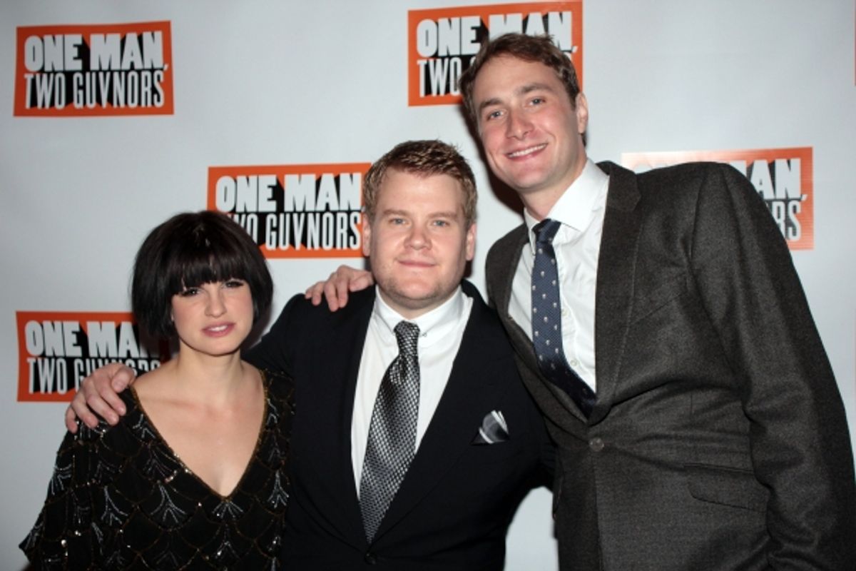 Jemima Rooper, James Corden, Oliver Chris at 