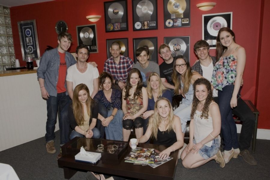 Photo Flash: In the Recording Studio with the Cast of CARRIE! Image