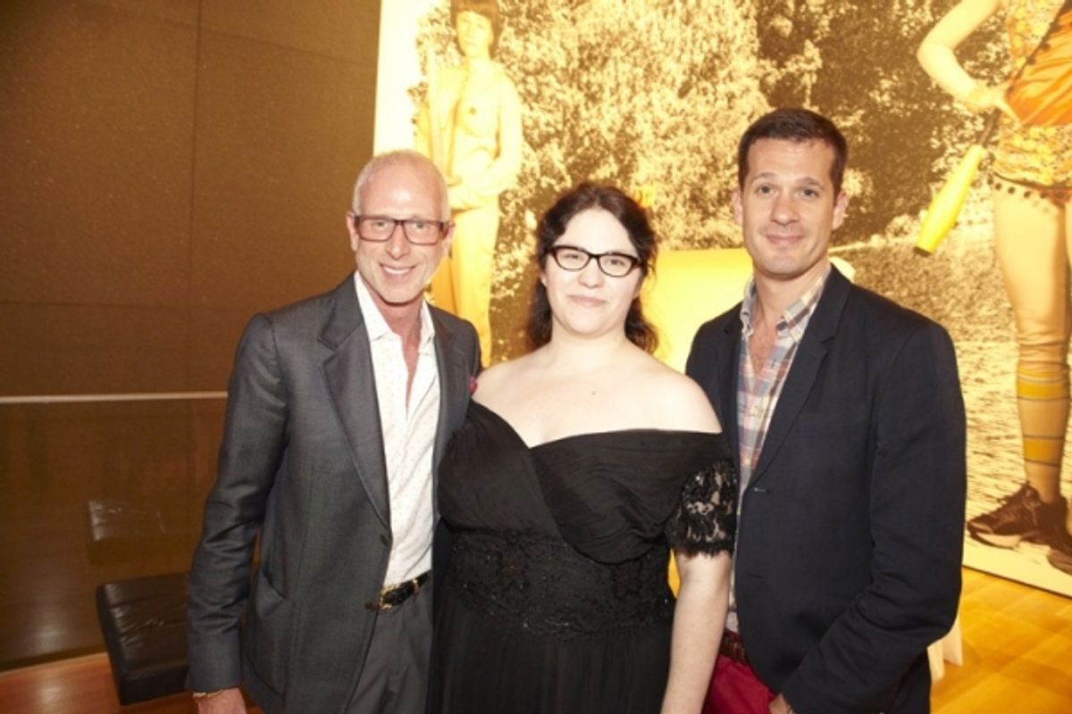 Jamie Drake and friend with Katherine Kovner at 