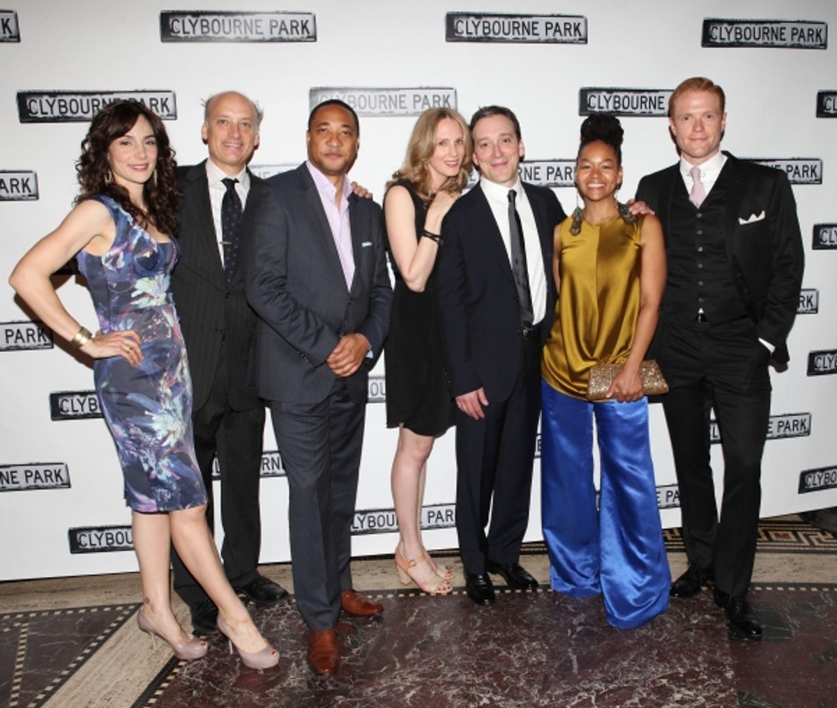 Annie Parisse, Frank Wood, Damon Gupton, Christina Kirk, Jeremy Shamos, Crystal A. Dickinson & Brendan Griffin  at 