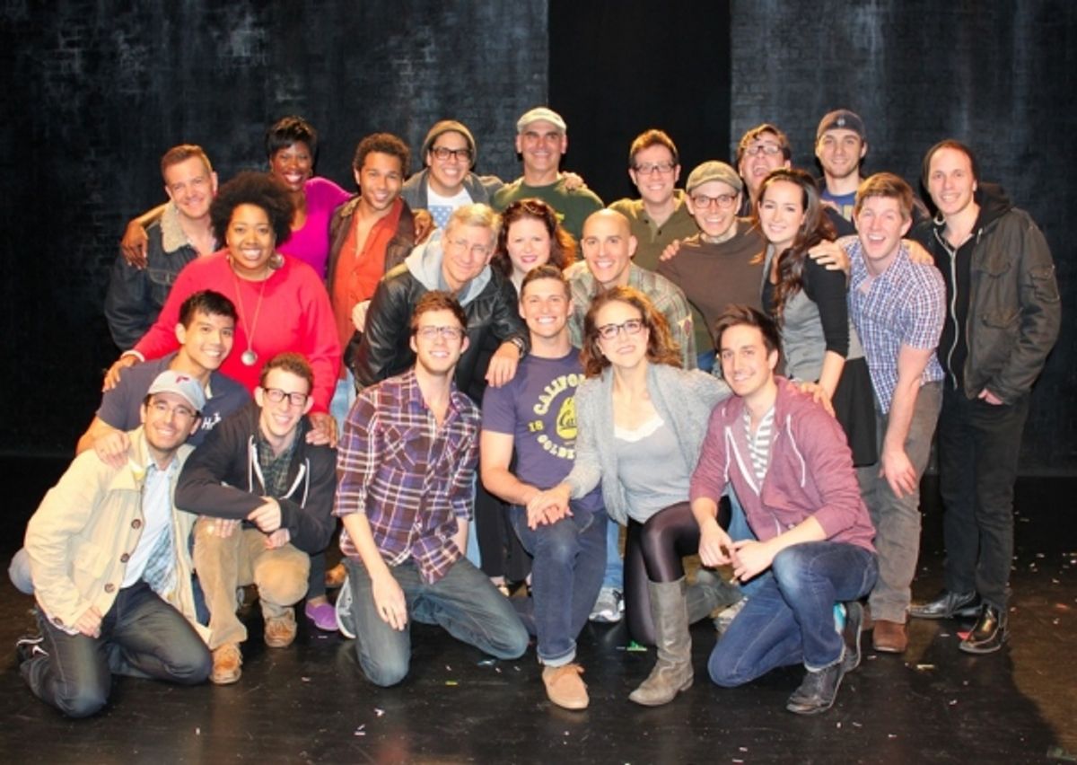 The cast of GODSPELL with the cast of SILENCE! THE MUSICAL at 