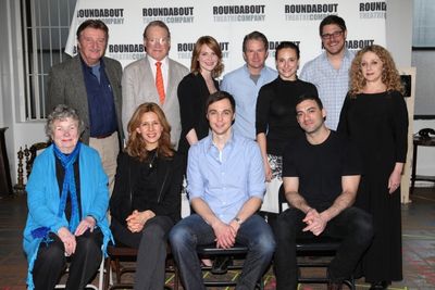  Angela Paton, Jessica Hecht, Jim Parsons, Morgan Spector (2nd row) Larry Bryggman, C Photo