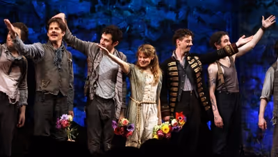 Rick Holmes, Adam Chandler-Berat, Celia Keenan-Bolger, Christian Borle, Kevin Del Agu Photo