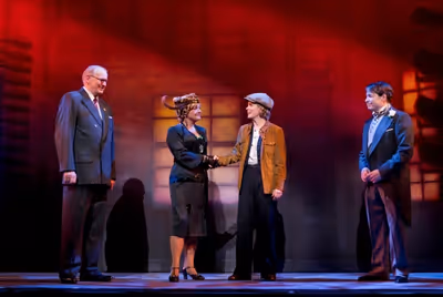 Terry Beaver, Estelle Parsons, Kelli O'Hara and Matthew Broderick Photo