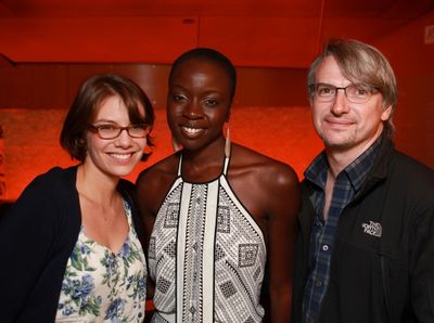 Lauren Cohan, Danai Gurira and Glen Mazzara Photo
