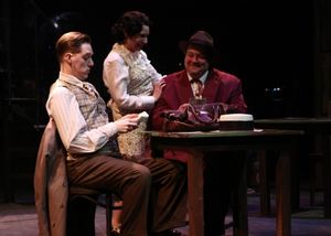 Ma Barker (Cathleen Fuller) makes her son Fred (Matt Erkel) and his associate Alvin K Photo