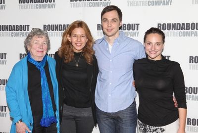 Angela Paton, Jessica Hecht, Jim Parsons & Tracee Chimo Photo