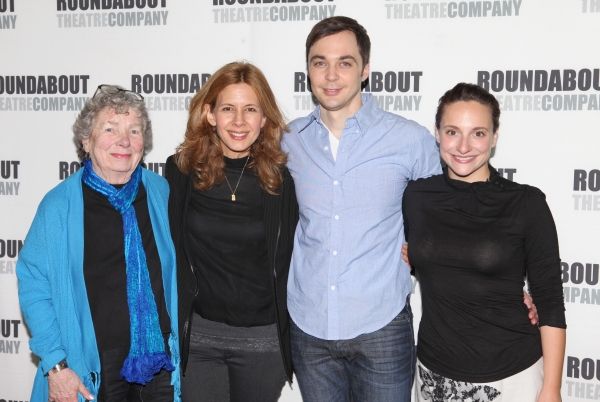 Angela Paton, Jessica Hecht, Jim Parsons & Tracee Chimo Photo