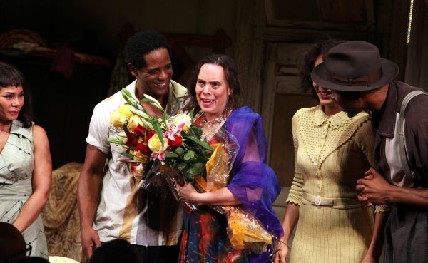 Daphne Rubin-Vega, Blair Underwood, Director Emily Mann, Nicole Ari Parker, Wood Harr Photo