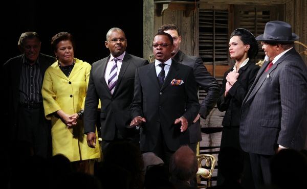 Cast with Stephen C. Byrd & producers Photo