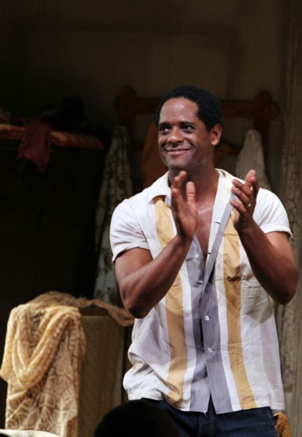 Blair Underwood during the Broadway Opening Night Curtain Call for 'A Streetcar Named Desire' on 4/22/2012 at the Broadhurst Theatre in New York City. at 