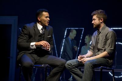 Christopher Jackson and Topher Grace Photo