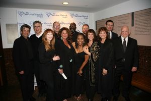 Mitzvah Cast at after party - Lft to Rht: Alan Rosenberg, Elliott Gould, Frances Fisher, Rabbi Moshe J. Kushman, Lainie Kazan, Arnold McCuller, Brenda Russell, Randal Keith, Zane Buzby, Valerie Harper, David Siegel and Ed Asner @ BroadwayWorld Mitzvah Cast at after party - Lft to Rht: Alan Rosenberg, Elliott Gould, Frances Fish Photo