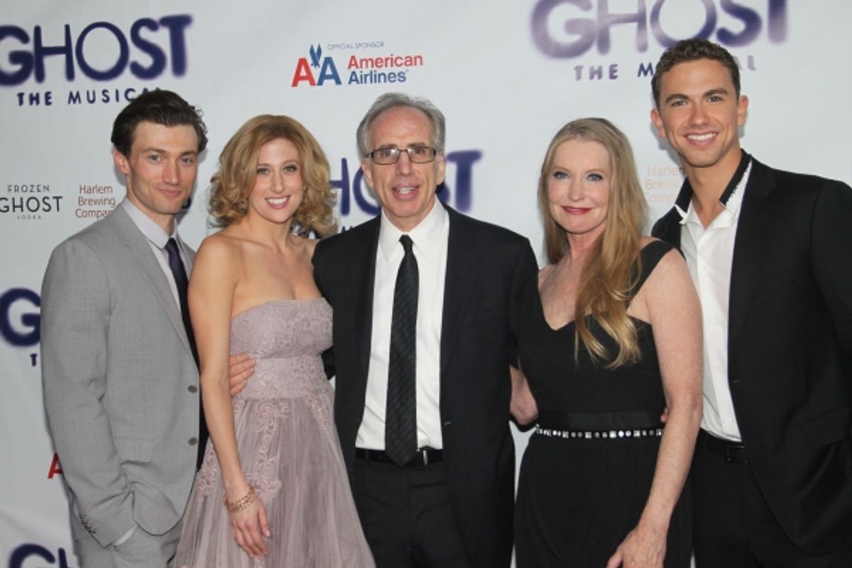 Bryce Pinkham, Caissie Levy, Jerry Zucker, Lisa Niemi and Richard Fleeshman at 