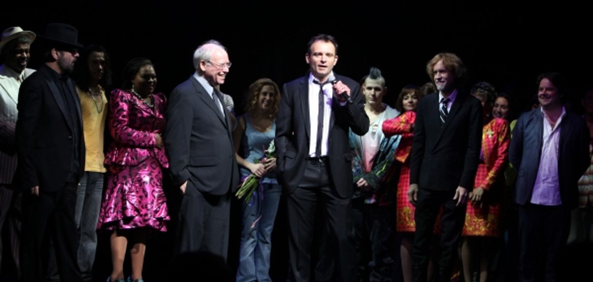 Dave Stewart, Bruce Joel Rubin, Director Matthew Warchus & Glen Ballard at 