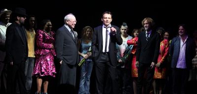 Dave Stewart, Bruce Joel Rubin, Director Matthew Warchus & Glen Ballard Photo