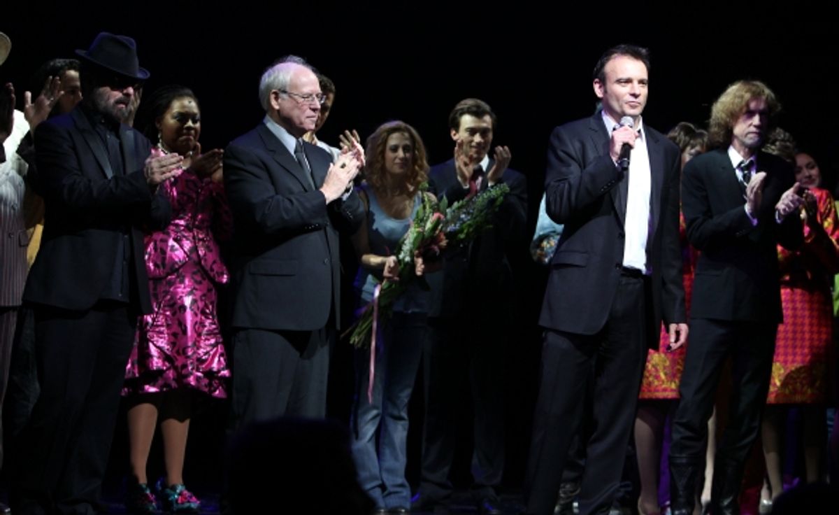 Dave Stewart, Bruce Joel Rubin & Director Matthew Warchus  at 