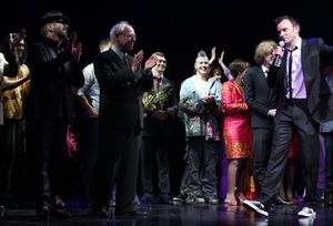 Dave Stewart, Bruce Joel Rubin & Director Matthew Warchus Photo
