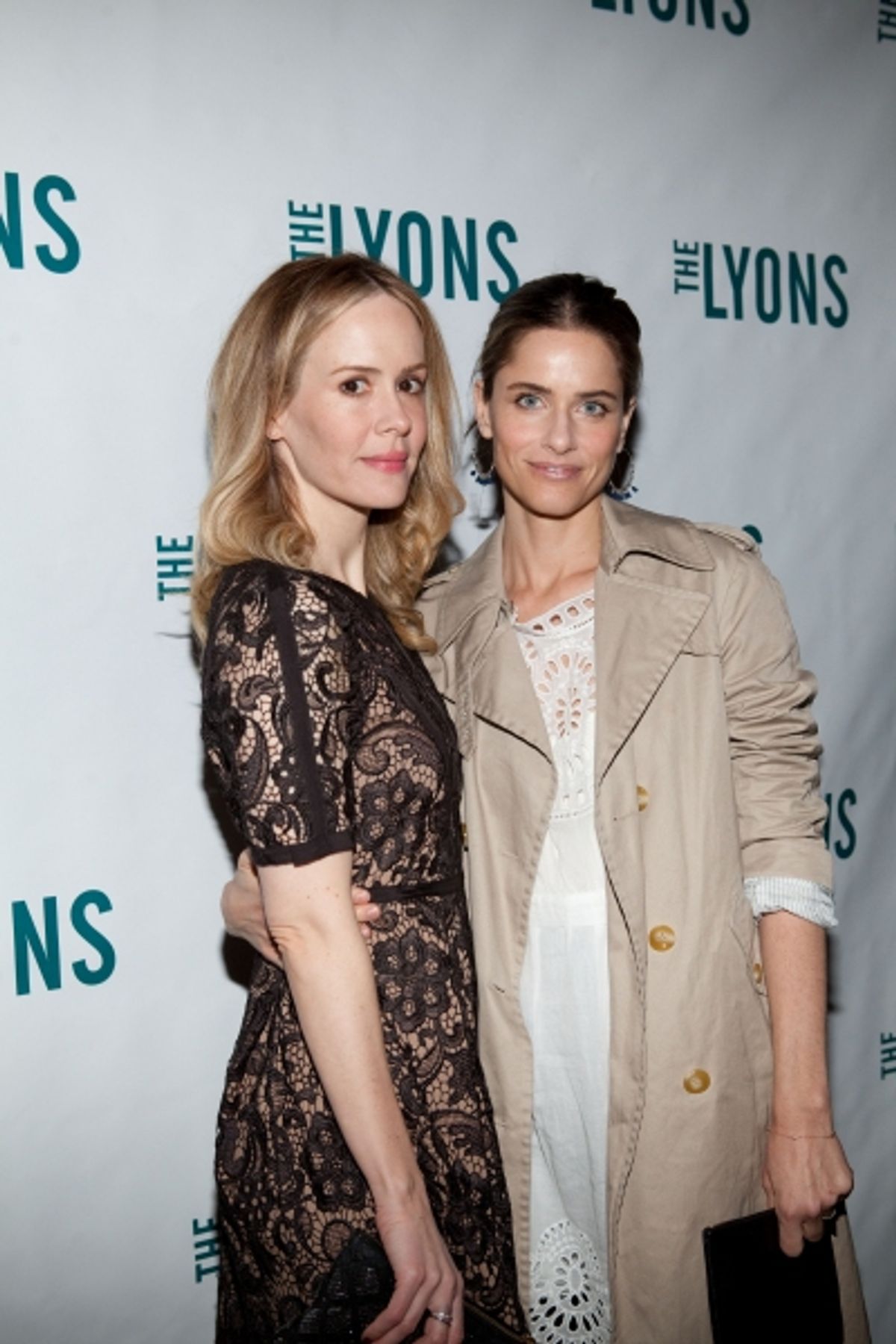 Sarah Paulson and Amanda Peet at 