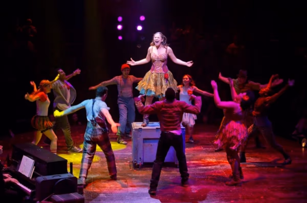Linsay Mendez and cast of GODSPELL at First Look at Corbin Bleu in GODSPELL!