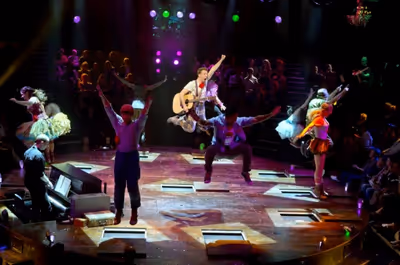 Nick Blaemire and cast of GODSPELL Photo