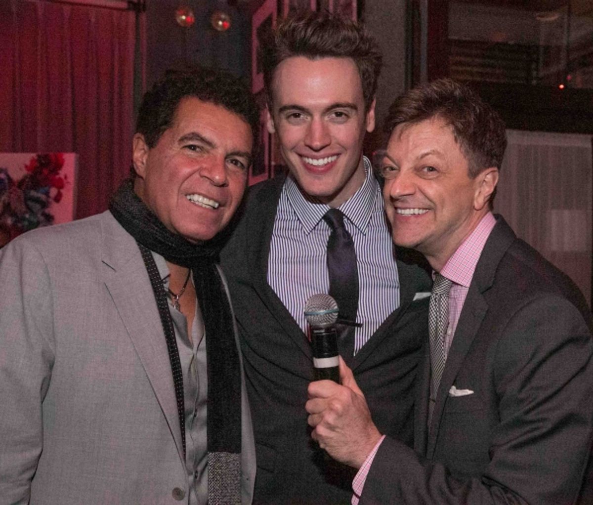 Clint Holmes, Erich Bergen, Jim Caruso at 