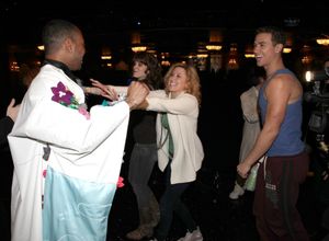 James Brown III, Caissie Levy  & Richard Fleeshman  Photo