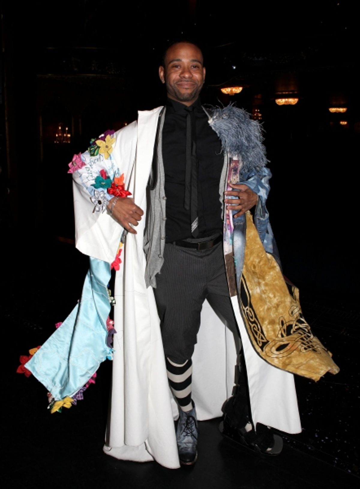 Opening Nigh Gypsy Robe Ceremony for 'GHOST' honoring recepient James Brown III at the Lunt-Fontanne Theater on 4/23/2012 in New York City. at 