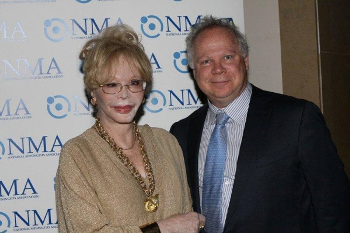 Monique Van Vooren and Gala Co Chair Gary Springer at 
