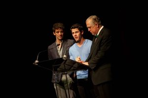 Michael Urie, Nick Jonas and Rob Bartlett Photo