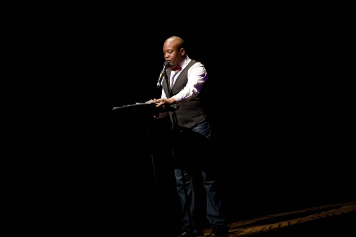 Titus Burgess at BC/EFA Easter Bonnet Competition - Day 1!