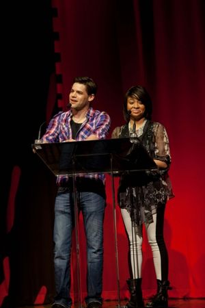 Jeremy Jordan and Raven-Symone @ BroadwayWorld Jeremy Jordan and Raven-Symone Photo