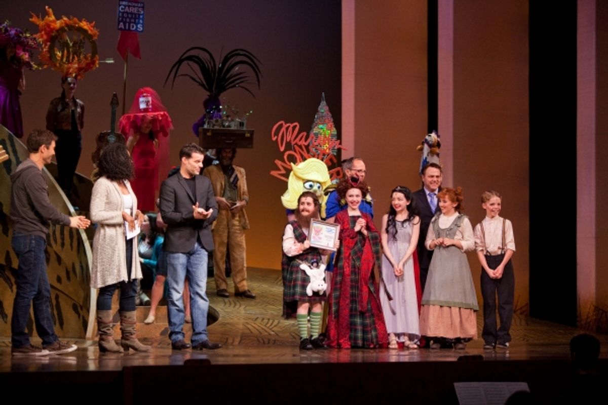 Eric McCormack, Audra McDonald, Ricky Martin with Award Winners at 